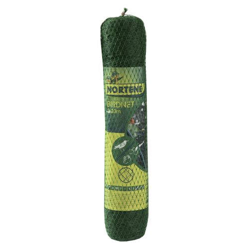 BIRDNET HDPE extrudált madárháló, rombusz szemformájú - zöld 2 x 20 m
