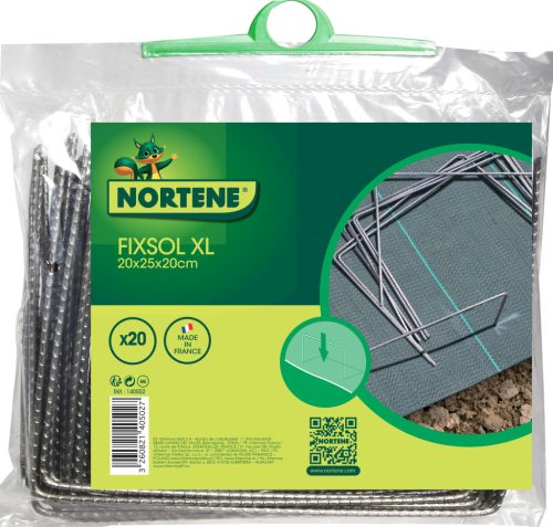 FIXSOL XL fém leszúró cölöp színes kínáló kartonban - galvanizált 20 x 25 cm