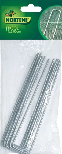 FIXSOL galvanizált fém leszúró cölöp - galvanizált 17 x 3,5 cm