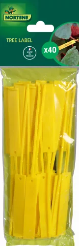 TREE LABEL függő címke - sárga 9,5 x 1,5 cm