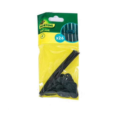FIXCANE rögzítő műanyag nádfonat rögzítéséhez - zöld clips:1,5x3cm
drót: 14,5 cm