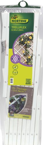 TRELLIFLEX műanyag nyitható apácarács - fehér 0,5 x 1,5 m