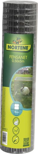 FENSANET 19 ponthegesztett drótháló - ezüst 0,5 x 5 m