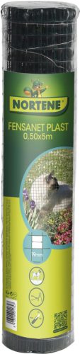 FENSANET PLAST 19 ponthegesztett drótháló, műanyag bevonattal - zöld 0,5 x 5 m