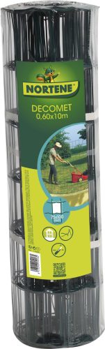 DECOMET 60 fémháló PVC bevonattal - zöld 0,6 x 10 m