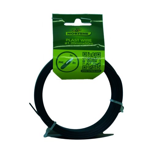 PLAST WIRE műanyag bevonatos galvanizált dróthuzal - zöld 0,7/1,2 mm x 50 m