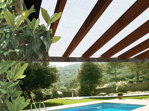 SUN-NET 70% szőtt árnyékoló háló - fehér 3 x 4 m
