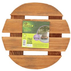   FLORA ROLL LASURÉ keményfa virágalátét - világosbarna Ø 30 cm