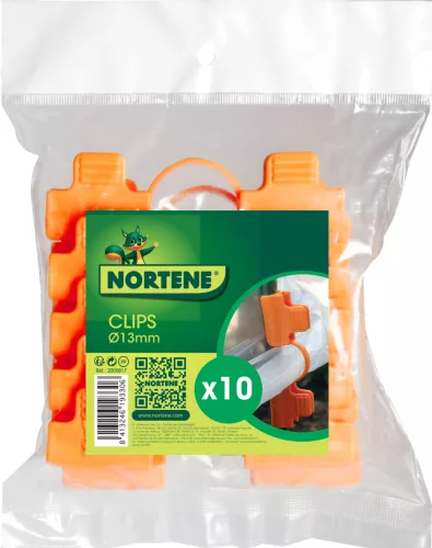 CLIP TUTEURS klipsz fólia rögzítéséhez - narancssárga 12 x 4 cm