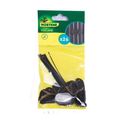 FIXCANE rögzítő műanyag nádfonat rögzítéséhez - fekete clips:1,5x3cm
drót: 14,5 cm