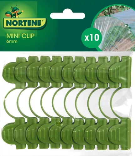 MINI CLIP klipsz fólia rögzítéséhez - zöld 9 x 2,5 cm