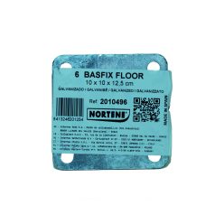   BASFIX FLOOR fém rögzítő talp - szürke 10 x 10 x 12,5 cm