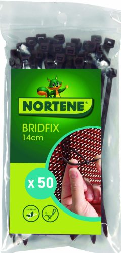 BRIDFIX gyorskötöző - barna 14 cm