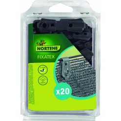   FIXATEX szögletes rögzítő kapocs szőtt árnyékoló hálóhoz - szürke 2 x 2,5 cm