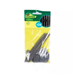   FIXCANE rögzítő műanyag nádfonat rögzítéséhez - szürke clips:1,5x3cm
drót: 14,5 cm
