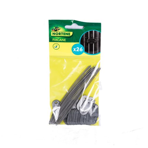FIXCANE rögzítő műanyag nádfonat rögzítéséhez - szürke clips:1,5x3cm
drót: 14,5 cm