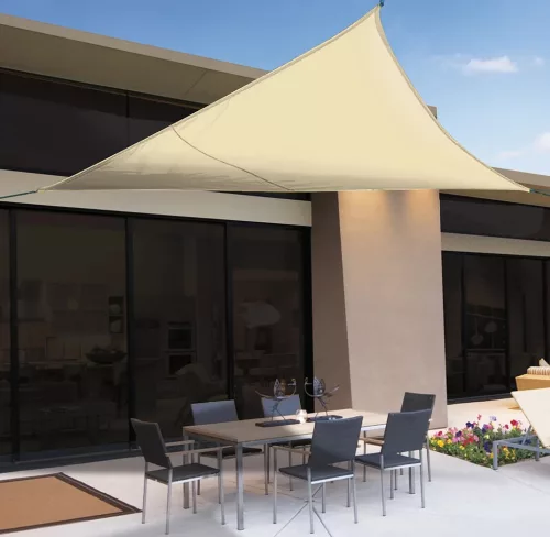 SUNNET KIT POLYESTER ∆ napvitorla - barna 3,6 x 3,6 x 3,6 m