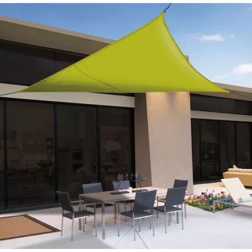 SUNNET KIT POLYESTER ∆ napvitorla - zöld 3,6 x 3,6 x 3,6 m