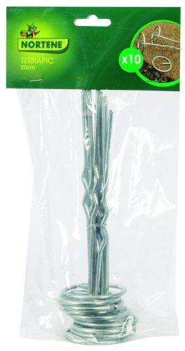 TERRAPIC leszúrható fém rögzítő - fém 6 cm x 20 cm x 4 mm