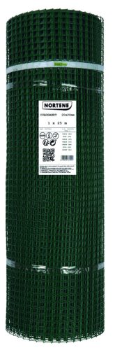 CUADRANET műanyag kertirács 
(K-100/20) - zöld 1 x 25 m