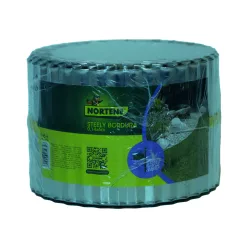   STEELY BORDURA galvanizált acél ágyásszegély - antracit 14 cm x 6 m