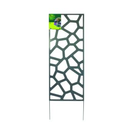   DECO PANEL STONE  fém panel - fekete  panel: 0,6 x 1,5 m
plussz láb: 0,3 m