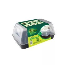   RAPID GROW mini üvegház palántáknak - fekete- színtelen 38 x 24 x 19 cm