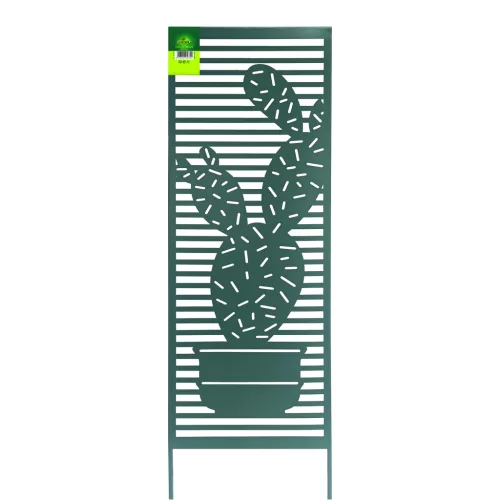 CACTUS TRELLIS fém növényfuttató   - khaki panel: 33 x m.98 cm
láb: 22 cm