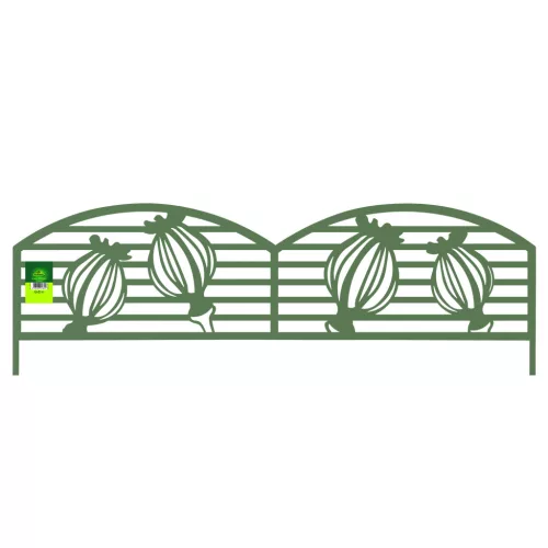 PUPPY BORDER fém ágyásszegély - olivazöld szegély: 0,4 x 1 m
láb: 14 cm