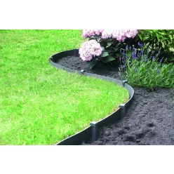   ETIK BORDURA műanyag ágyásszegély - szürke  15 cm x 10 m