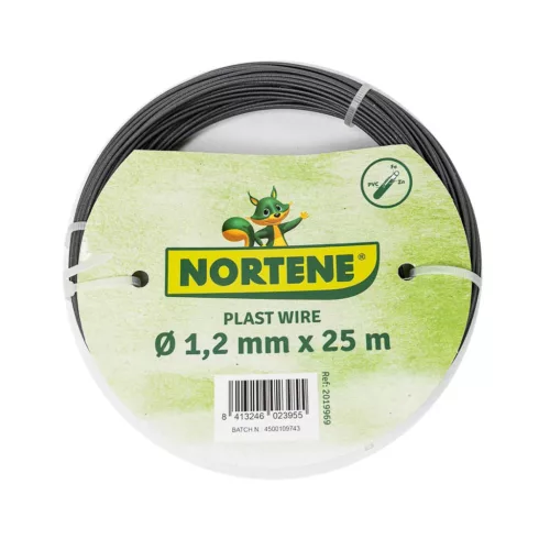PLAST WIRE műanyag bevonatos galvanizált dróthuzal - antracit 1,2 mm x 25 m