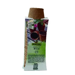 GROWING POTS tőzegcserép  - natúr Ø 6 cm