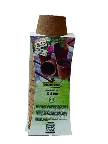 GROWING POTS tőzegcserép  - natúr Ø 8 cm