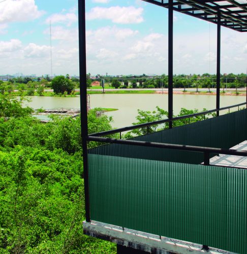 LITECANE ovális profilú műanyag nád, PVC - zöld 2 x 3 m