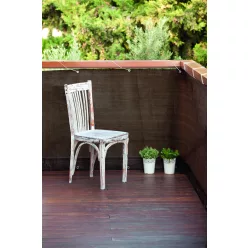   BALCONY EASY szőtt háló korlátra fém fűzőlyukakkal - barna 0,9 x 5 m