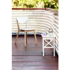   BALCONY EASY szőtt háló korlátra fém fűzőlyukakkal - szürke-fehér 0,9 x 5 m