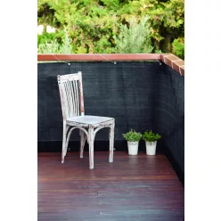   BALCONY EASY szőtt háló korlátra fém fűzőlyukakkal - antracit 0,9 x 5 m