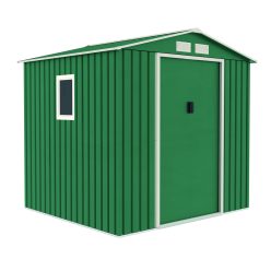   METALSHED MENORCA kerti fém tároló ház  - zöld 2,14 x 2,05 x 1,94 m