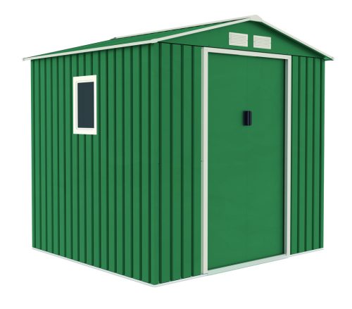 METALSHED MENORCA kerti fém tároló ház  - zöld 2,14 x 2,05 x 1,94 m