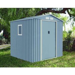   METALSHED MENORCA kerti fém tároló ház  - szürke 2,14 x 2,05 x 1,94 m