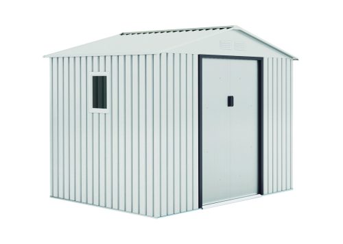 METALSHED MALLORCA kerti fém tároló ház  - fehér 2,78 x 2,12 x 1,94 m