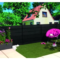   RECYNET PLUS - szőtt árnyékoló háló gomblyukakkal  - fekete 1 x 5 m