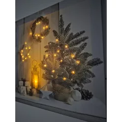 LEDes világító falikép karácsonyi dekoráció 30x30cm