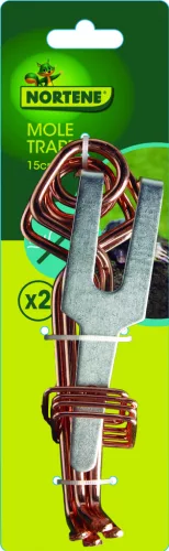 MOLE TRAP 2 darabos pocok- és vakondcsapda szett - acél 4,5 x 15 cm 
 2 darabos készlet