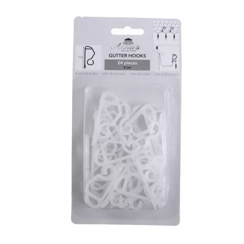 Csipesz izzósorhoz 5cm fehér 24db/szett