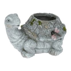 Kaspó ültethető, teknős 15x12x9 cm