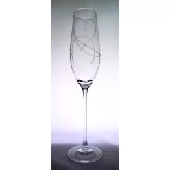 PEZSGŐS POHÁR SZETT, SWAROVSKI KÖVEKKEL