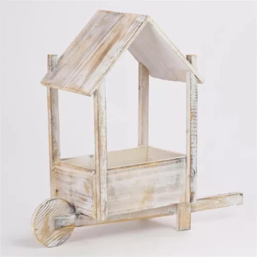 Faház keréken, rusztikus 46x14,5x46 cm