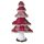 Karácsonyfa figura 86b Natúr/piros 40 cm