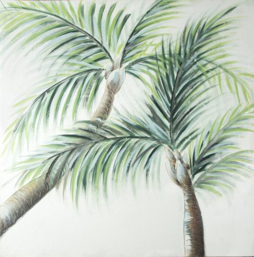 Kézzel festett falikép 142 Krémszín 100x100 cm